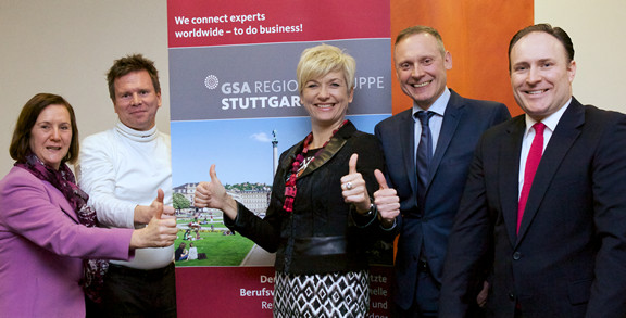 Wechsel der Patenschaft der GSA Regionalgruppe Stuttgart zu Thomas Issler, Angelika Resch-Ebinger und Hannes Steiner